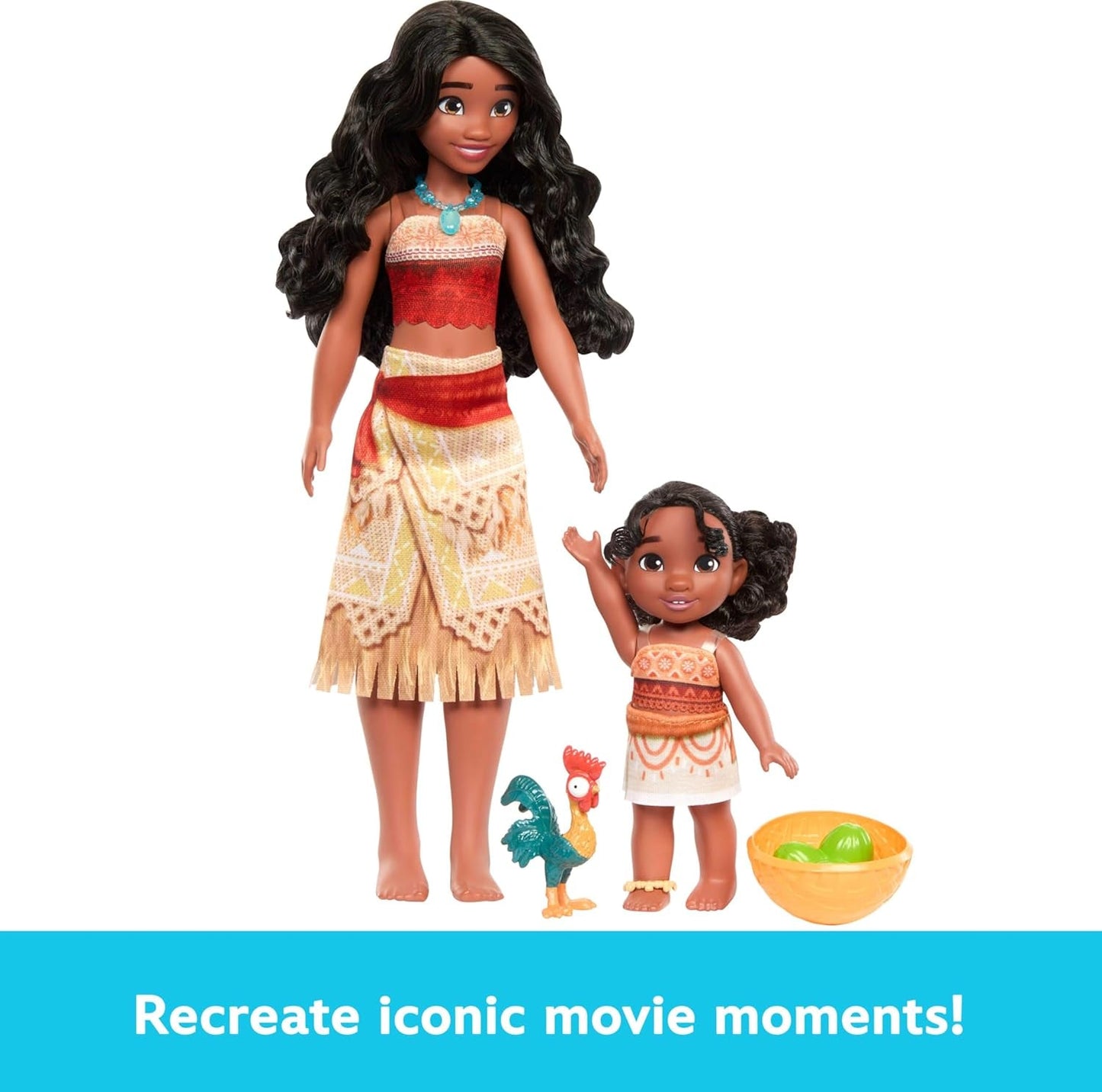 Mattel Disney Moana JBT41 Simea Fashion Doll con accesorio para el tobillo, 5 articulaciones articuladas y traje desmontable, juguete inspirado en la película JBT41