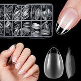 Uñas postizas cortas bailarina 120 Uds pegamento en 12 tamaños uñas artificiales cortas Gel suave cobertura completa puntas de uñas para uñas de Gel cortas S