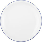 Servicio de café Seltmann Weiden de 18 piezas | Serie compacta, borde azul | El juego incluye 6 platos de desayuno, 6 tazas de café y 6 platillos, azul.