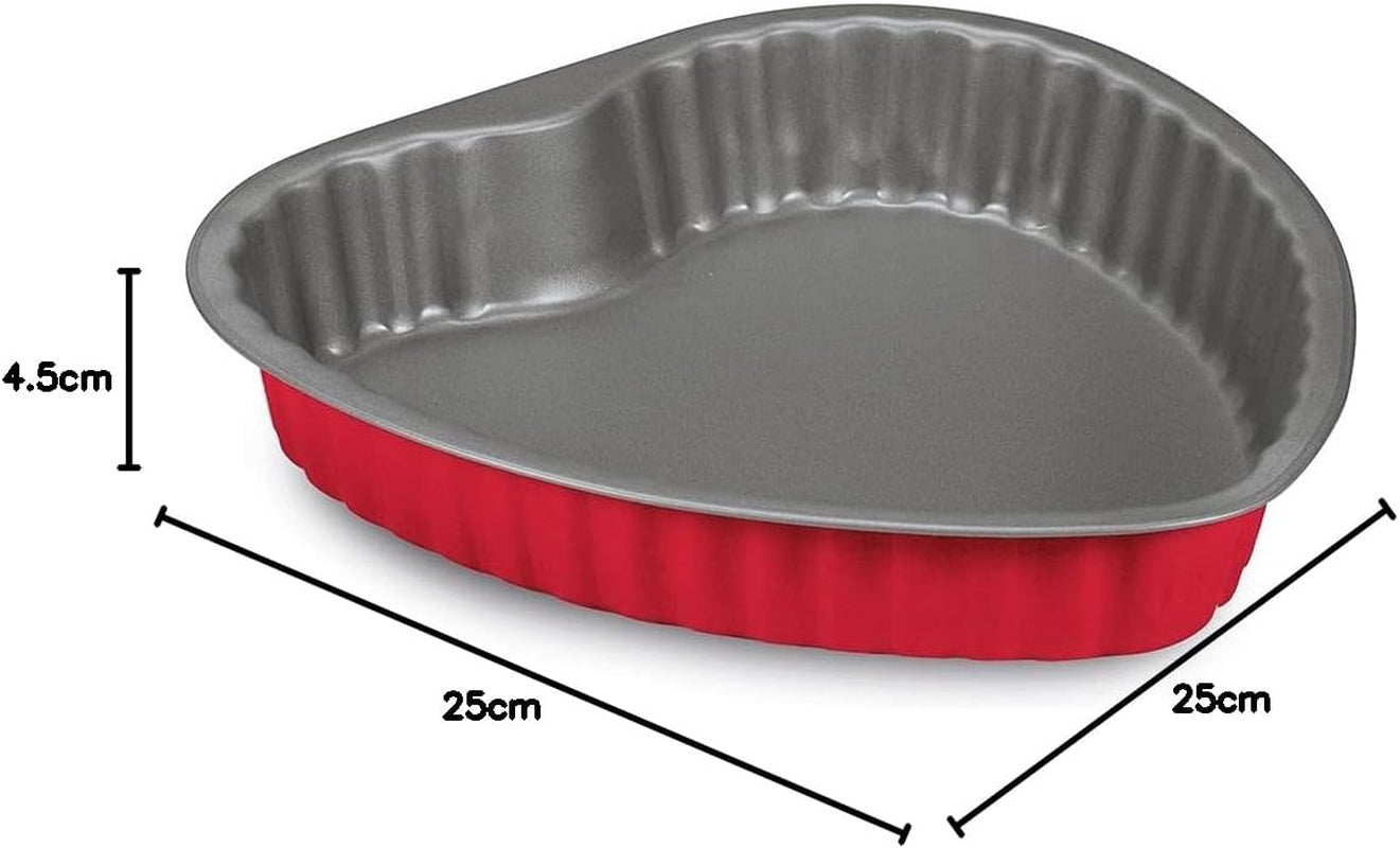 508000000hgnam Rossana 2.0, forma corazón 25 cm, acero con revestimiento inadecuado, Moldes y bandejas para repostería Naty Shop