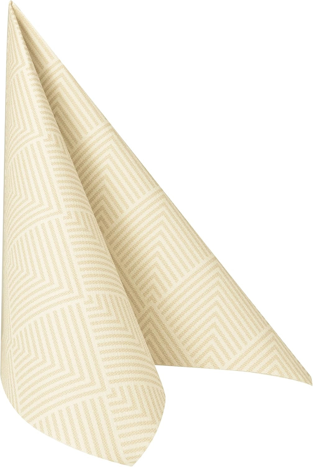 Papstar, 50 servilletas "ROYAL Collection" pliegue 1/4 40 Cm X 40 Cm champagne "Elegance", #86497