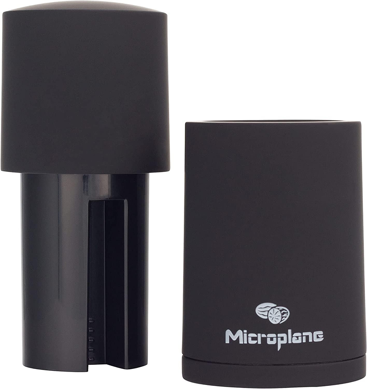 Molinillo de Especias Microplane Negro para Nuez Moscada, Canela, Haba Tonka, Pimienta Larga y Otras Especias Secas Molienda y Molinillos Naty Shop