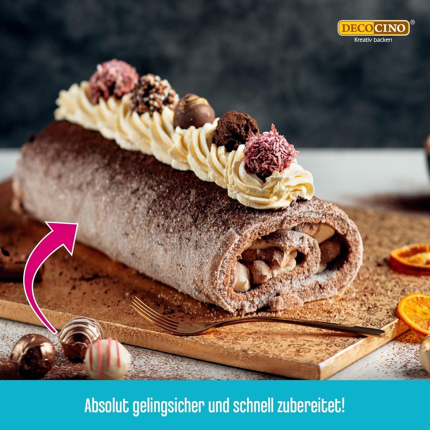 DECOCINO Biscuit Backmischung (250 G) – Einfache Zubereitung – Gelingsicher – Zum Backen Von Luftigen Biskuitböden, Creme-Torten, Biskuitrollen Uvm. Tienda Naty