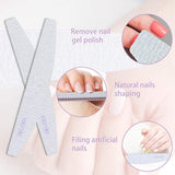 URAQT Professionelle Nagelfeile, 16 Stück, Feile 100/180, Waschbar, Für Nägel, Doppelseitig – Friseursalon, Haustiere (Blanco)