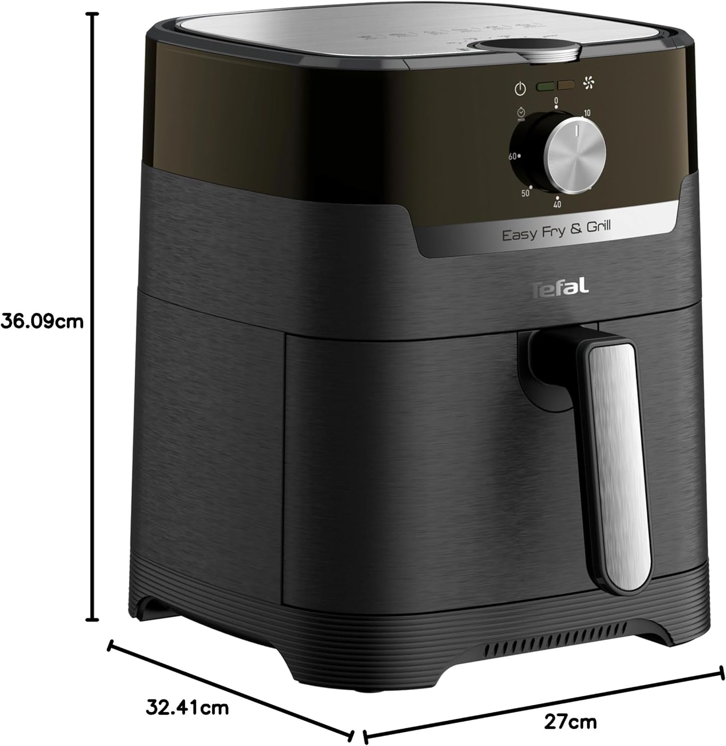 Tefal EY5018 Easy Fry & Grill Classic Air Fryer, Tecnología 2 en 1 (Air Fryer and Grill), XL, 4,2 litros para 6 raciones, 1550 vatios Electrodomésticos Naty Shop