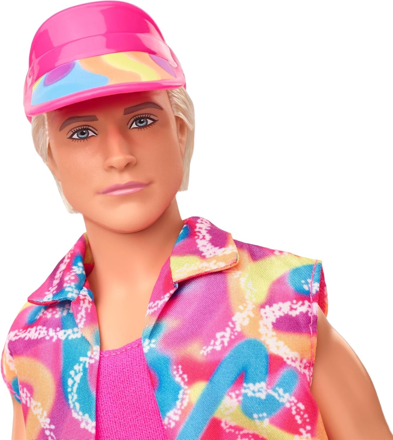 Muñeca Barbie Ken coleccionable de película con traje de patinaje de estilo retro y patines en línea, JBJ51, [Multicolor]