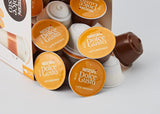 Latte Macchiato Vorratsbox 90 Kaffeekapseln (Aromatischer Espresso, 3-Schichten -Köstlichkeit aus feinem Milchschaum & Cappuccino