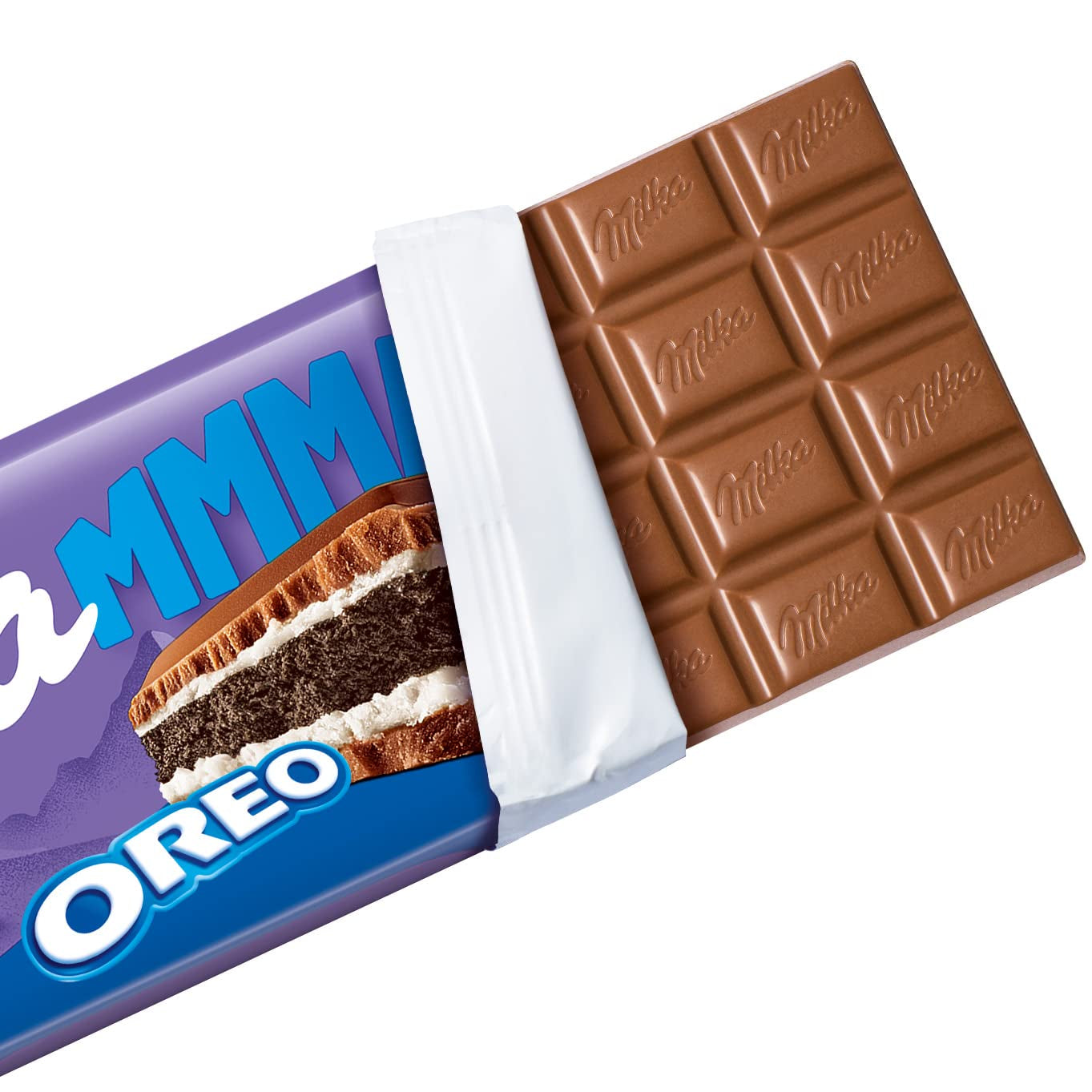 Milka Mmmax Oreo – Chocolate con leche alpino con galletas Oreo crujientes y crema de leche – 300g