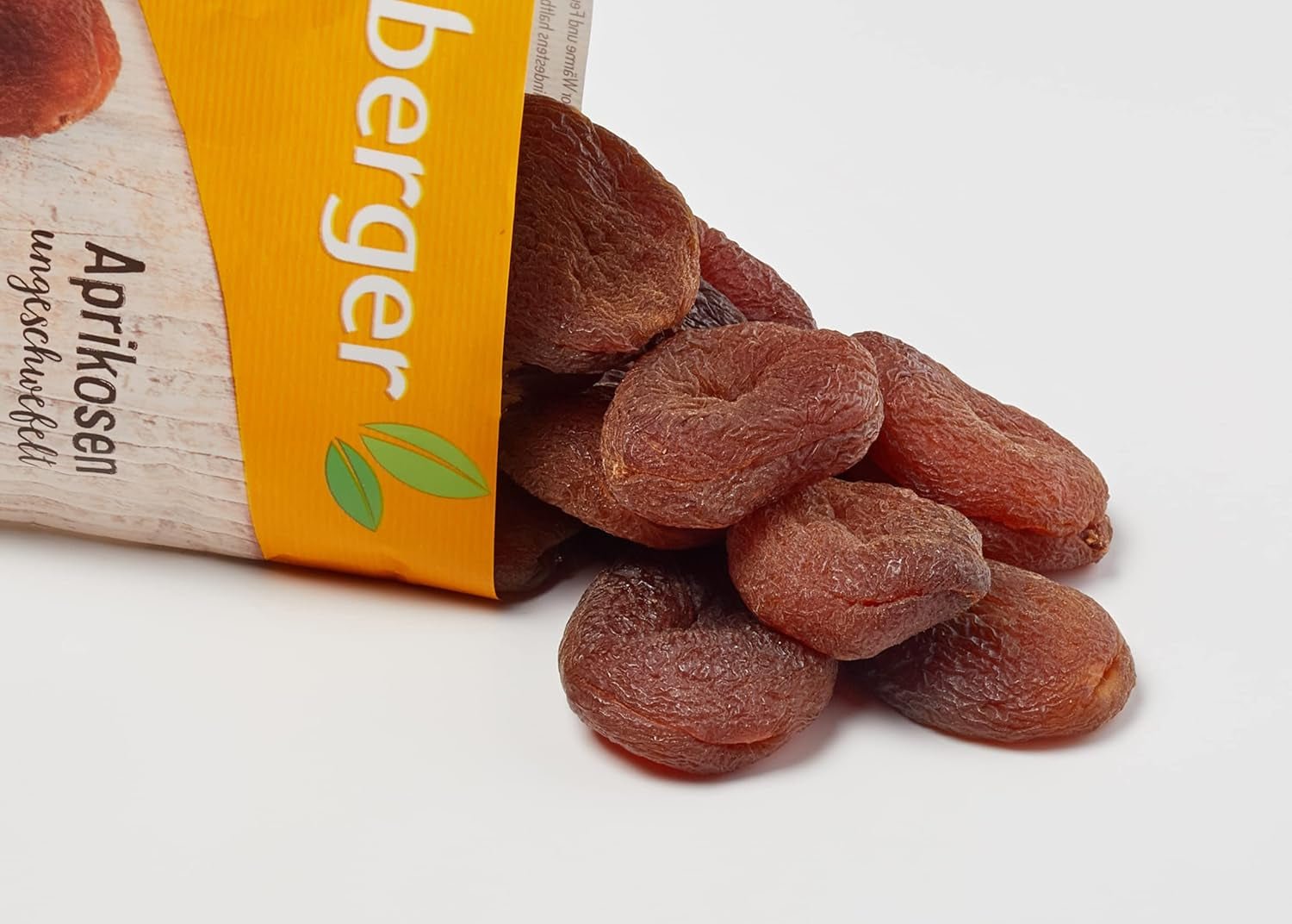 Seeberger Albaricoques sin azufre: Orejones sin tratar con sabor dulce y afrutado - sin azúcares añadidos - sin hueso, vegano (1 x 125g) Naty Shop Productos Deshidratados