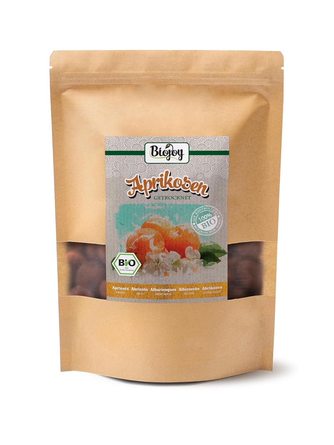 Orejones Biojoy (500 g), sin azufre Productos deshidratados Mi tienda 1 kg (1 paquete)