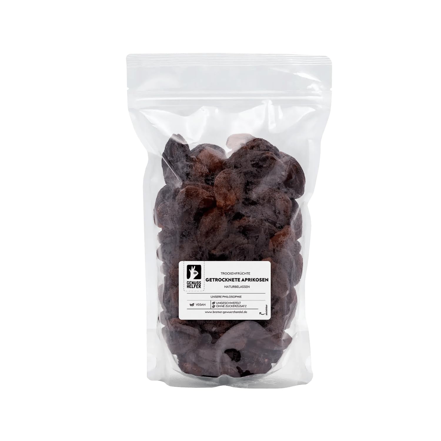 Bremer Gewürzhandel orejones, frutos secos sin azúcar añadido y sin azufre, 1kg Naty Shop productos deshidratados 1kg (1 paquete)