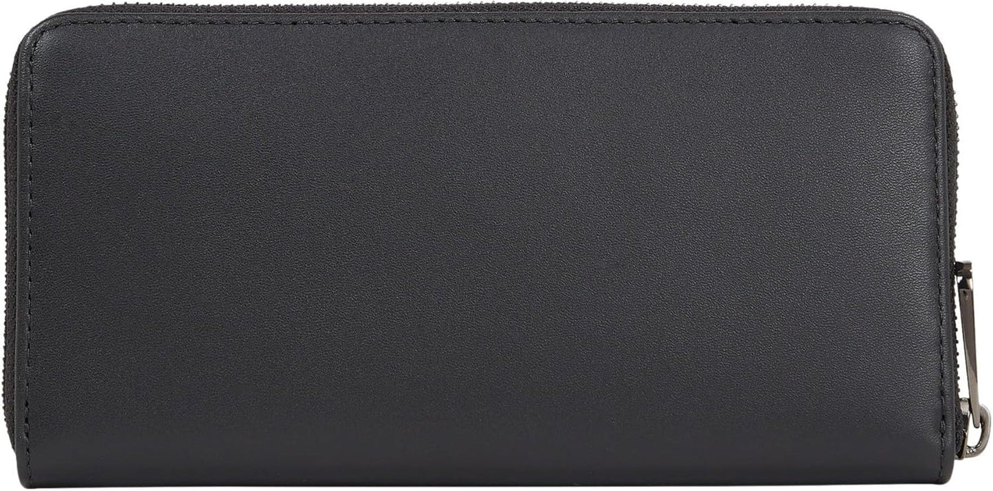 Calvin Klein CK CONCISE LONG ZIP AROUND cartera para hombre, Negro (Ck Black), OS Wallet Hombre Naty Shop