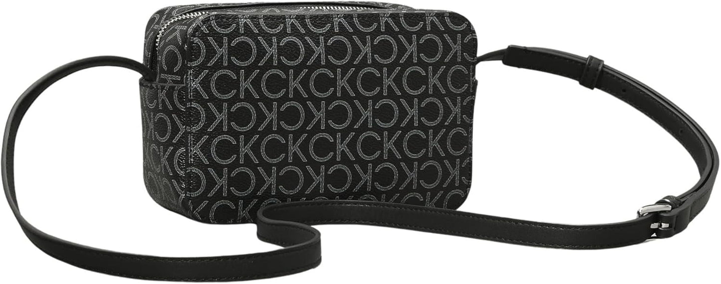 Bolso de hombro de mujer Calvin Klein Ck Must Camera Bag Mono Klein, negro (Black Mono), tamaño natural Bolsos Mujer Naty Shop