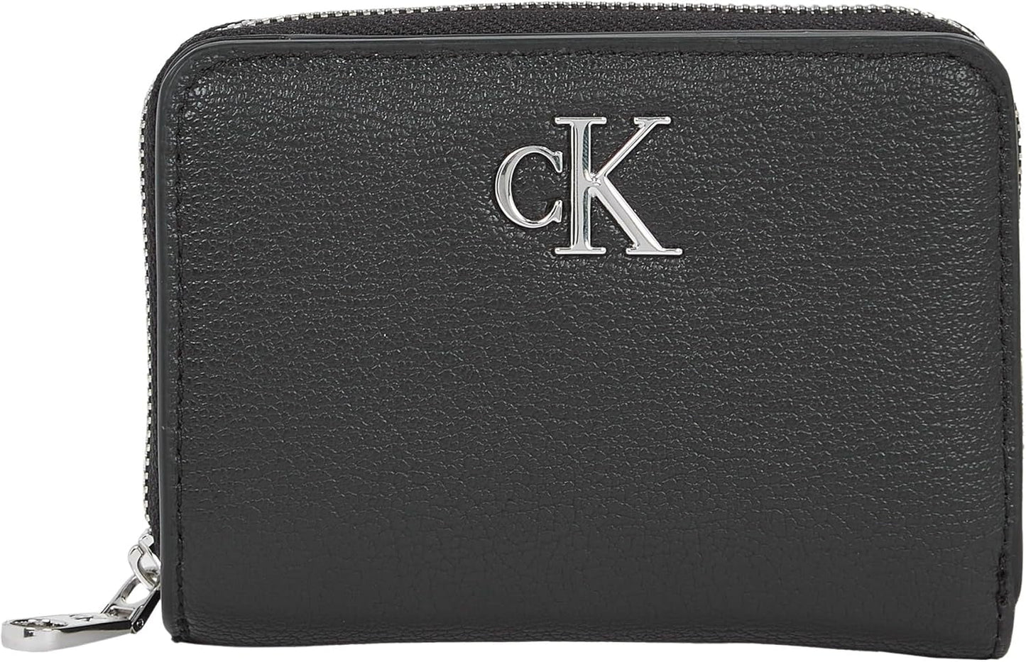 Calvin Klein Cartera Mujer Minimal Monogram Zip Around Klein, Negro (Black), Talla Única Cartera Mujer Naty Shop Default Title
