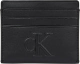Calvin Klein Ladies Sculpted Cardcase 6cc Cardholder Cartera de mujer Naty Shop Na Black Os