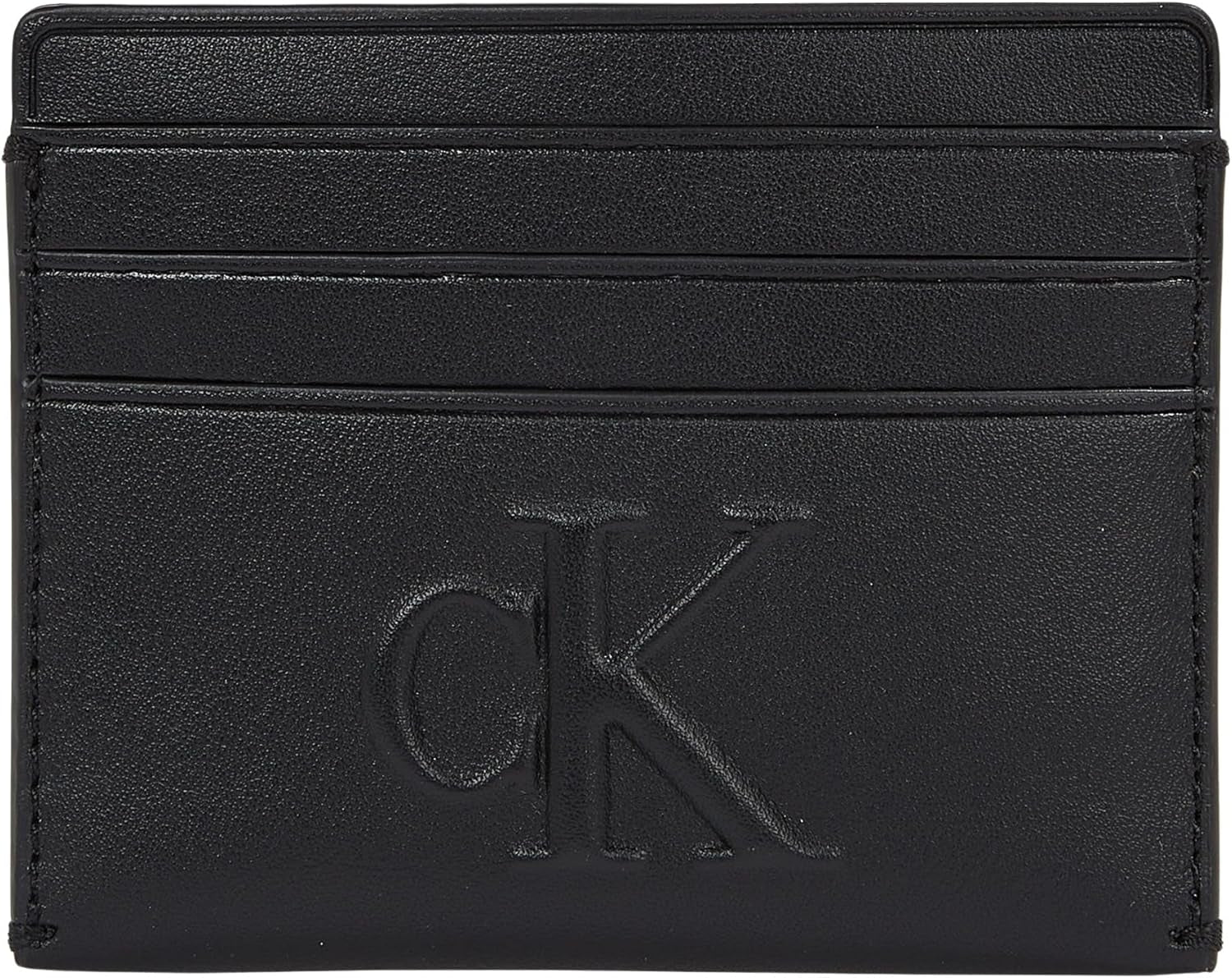 Calvin Klein Ladies Sculpted Cardcase 6cc Cardholder Cartera de mujer Naty Shop Na Black Os