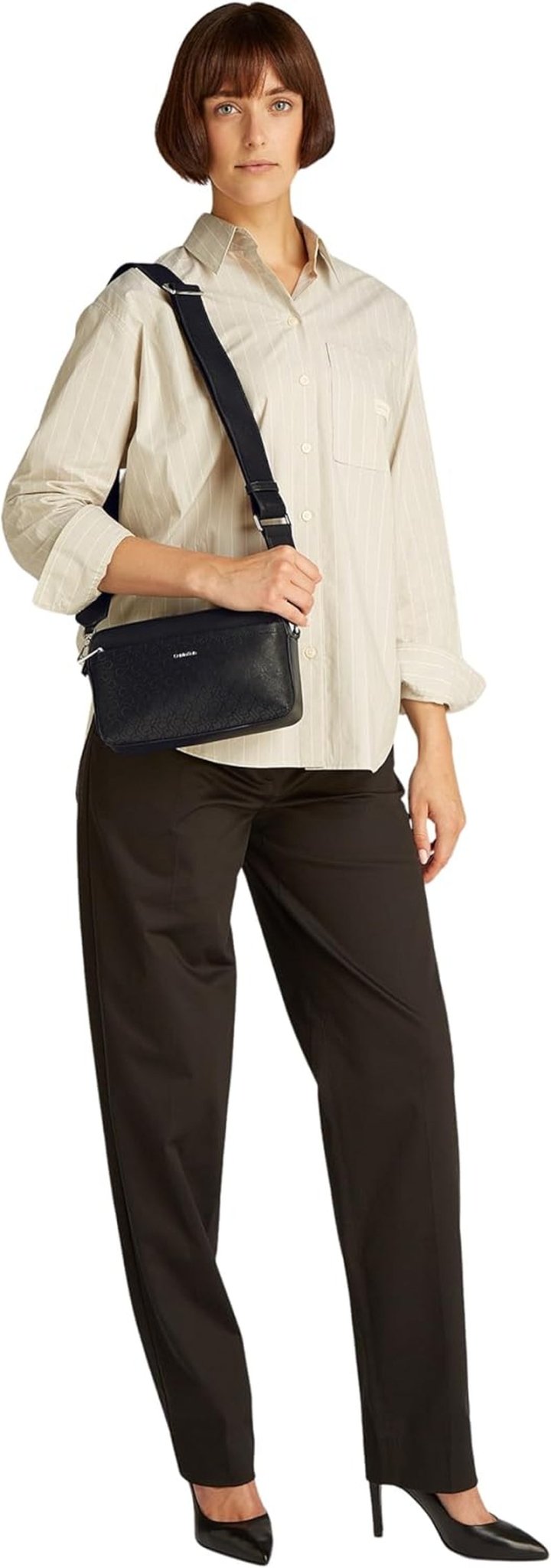 Calvin Klein Bolso De Hombro Mujer Must Camera Bag Mono Con Correa Ancha Para El Hombro, Negro (Ck Black), Tamaño Natural Bolsos Mujer Naty Shop