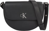 Bolso De Hombro Calvin Klein Jeans Minimal Monogram Saddle Bag Klein Bags Mujer Naty Shop Negro (Negro)