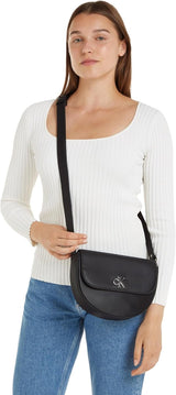Bolso De Hombro Calvin Klein Jeans Bolso Saddle Minimal Con Monograma Klein Bags Mujer Naty Shop