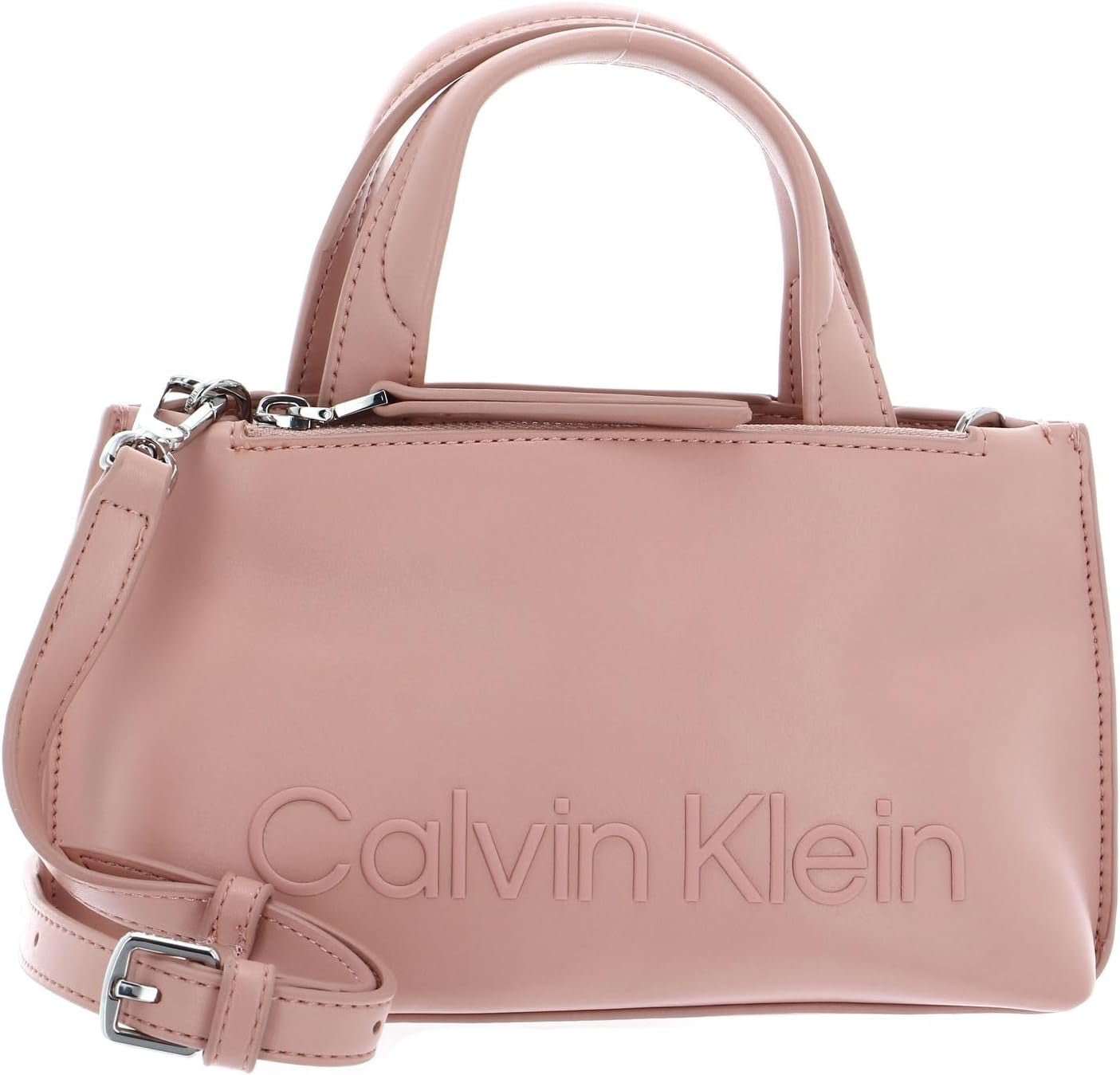 Calvin Klein Ladies Ck Set Mini Tote K60k610167 Bolso Tote Mujer Bolsos Naty Shop Marrón (Café Au Lait)