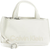 Calvin Klein Ladies Ck Set Mini Tote K60k610167 Bolso Tote Mujer Bolsos Naty Shop Blanco (Dark Ecru)
