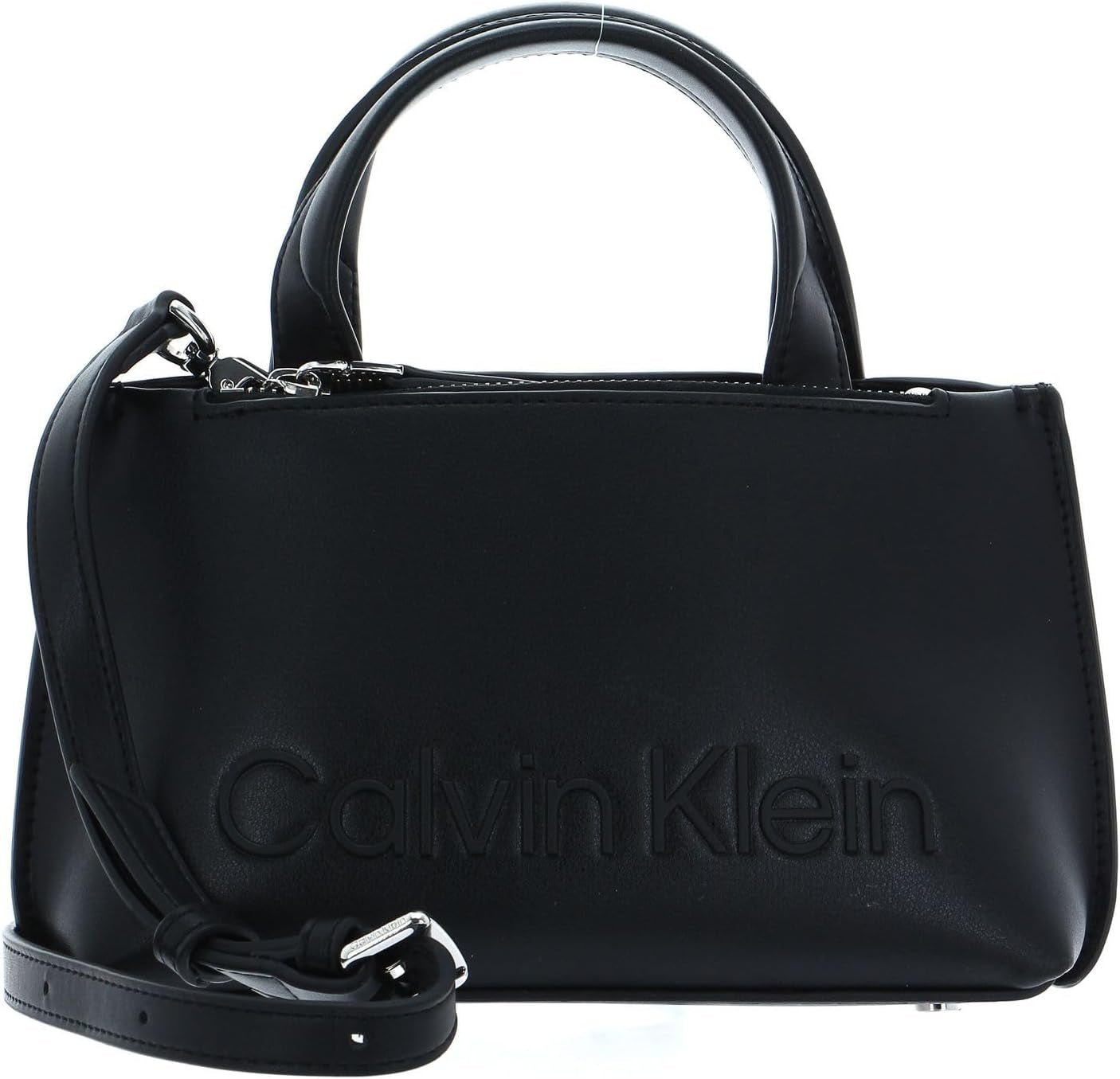 Calvin Klein Ladies Ck Set Mini Tote K60k610167 Bolso Tote Mujer Bolsos Naty Shop Negro (Ck Black)