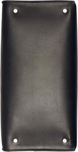 Calvin Klein Ladies Turn Lock Satchel - 2 en 1, cuero vegano, 3 bolsillos Bolso de hombro Becky Turnlock, negro/plateado Bolsos Mujer Naty Shop