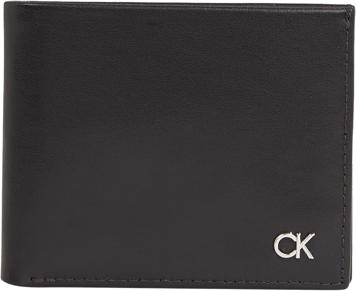 Calvin Klein METAL CK BIFOLD 6CC W/BILL Cartera para hombre, negro (Ck Black), OS Cartera para hombre Naty Shop Título predeterminado