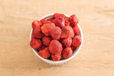 Fresas enteras liofilizadas 100g - Frutas liofilizadas - Frutas secas liofilizadas - Fresas secas - Perfecto para repostería, decoración de tartas, snacks, muesli y postres Productos deshidratados Naty Shop