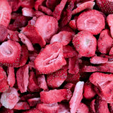 Fresas liofilizadas 150g - Fresas liofilizadas en rodajas - Frutos secos liofilizados - Frutos de fresa secos - Perfecto para repostería, decoración, snacks, muesli, postres Productos deshidratados Naty Shop