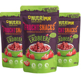 Fresas Liofilizadas 300g: Fresas Secas en Rodajas Sin Azúcar - Pura Fruta Fresas Liofilizadas Llenas de Sabor: Bayas Liofilizadas - NUTRIPUR Frutos Secos Naty Shop Productos Deshidratados 300G (Pack de 3) Fresas