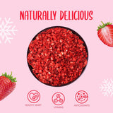 Fresas liofilizadas trozos 100g - Fresas liofilizadas Productos deshidratados Naty Shop