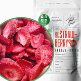 Fresas liofilizadas | Frutas liofilizadas Liofilizadas | Frutos secos sin azúcar Frutos secos | Fresas secas Liofilizadas | Frutas liofilizadas (90g) Productos deshidratados Naty Shop 90G