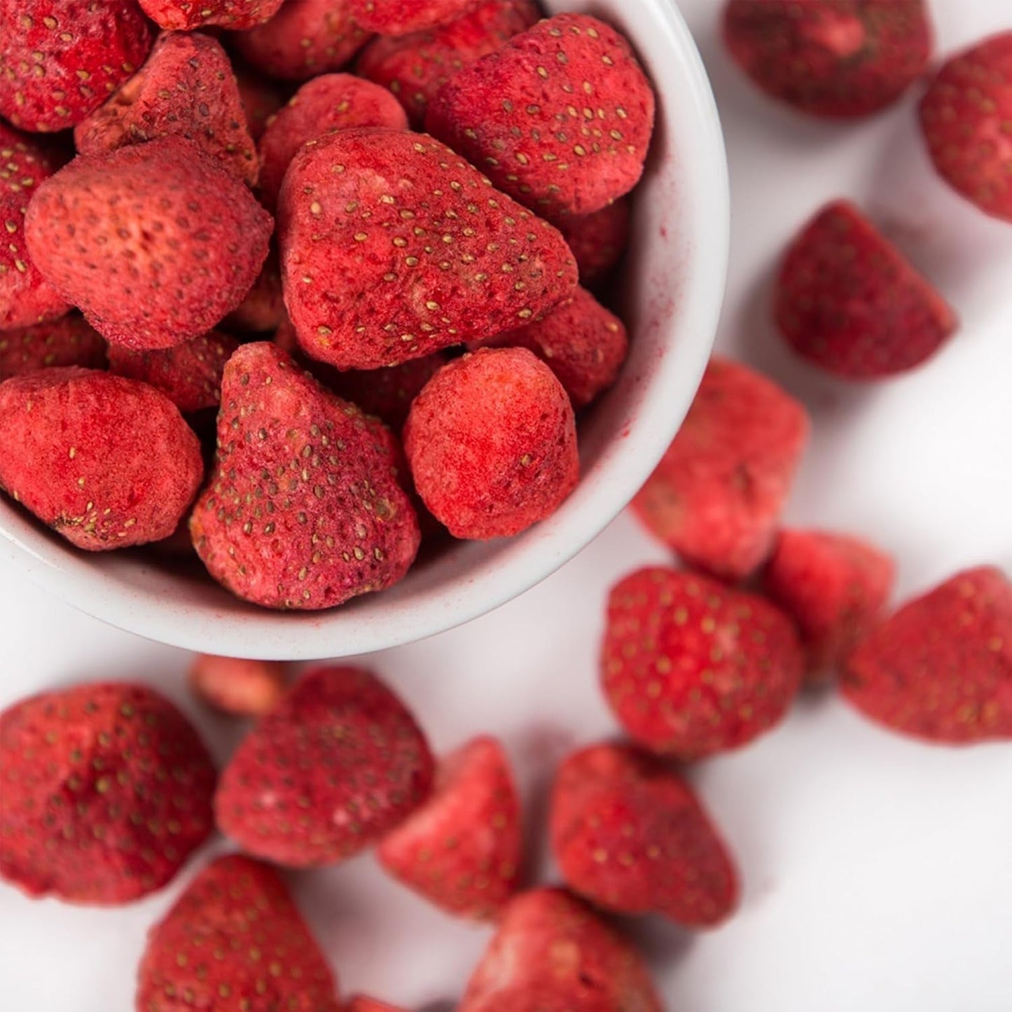 Fresas liofilizadas Super Garden | Deliciosa y 100% pura fruta liofilizada | Fresas secas enteras para refrigerios saludables o para hornear | Fresas liofilizadas 19g Naty Shop productos deshidratados