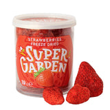 Fresas liofilizadas Super Garden | Deliciosa y 100% pura fruta liofilizada | Fresas secas enteras para refrigerios saludables o para hornear | Fresas liofilizadas 19g Productos deshidratados Naty Shop Fresas enteras