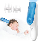 CARER SPARK Cortapelos Infantil, Silencioso Adsorción al Vacío Cortapelos para Niños IPX7 Recargable con 2 Peines Guía Cortapelos Profesional Seguro Niños - Baño y Cuidado de la Piel Naty Shop