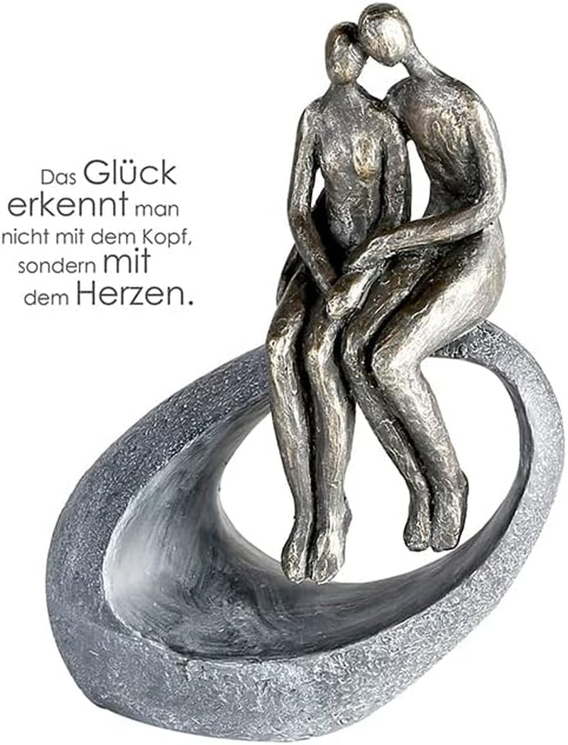 Casablanca - Escultura - Figura decorativa - Momento - Pareja - Poli - bronce coloreado - 27 x 19 cm Estatuillas y esculturas Naty Shop