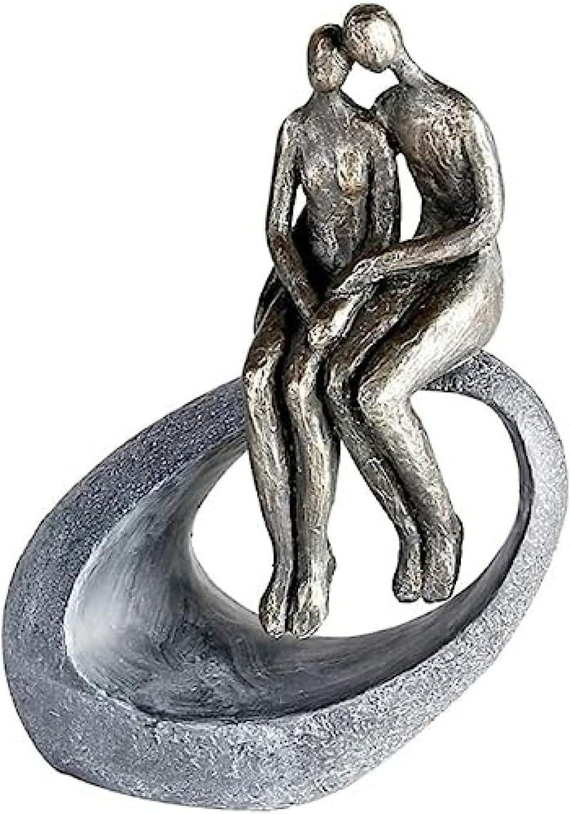 Casablanca - Escultura - Figura decorativa - Momento - Pareja - Poli - bronce coloreado - 27 x 19 cm Estatuillas y esculturas Naty Shop Colores bronce, gris Alto 27 cm