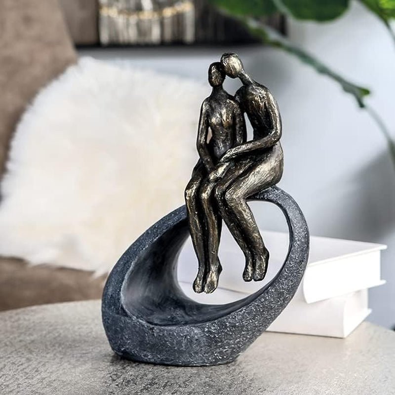Casablanca - Escultura - Figura decorativa - Momento - Pareja - Poli - bronce coloreado - 27 x 19 cm Estatuillas y esculturas Naty Shop