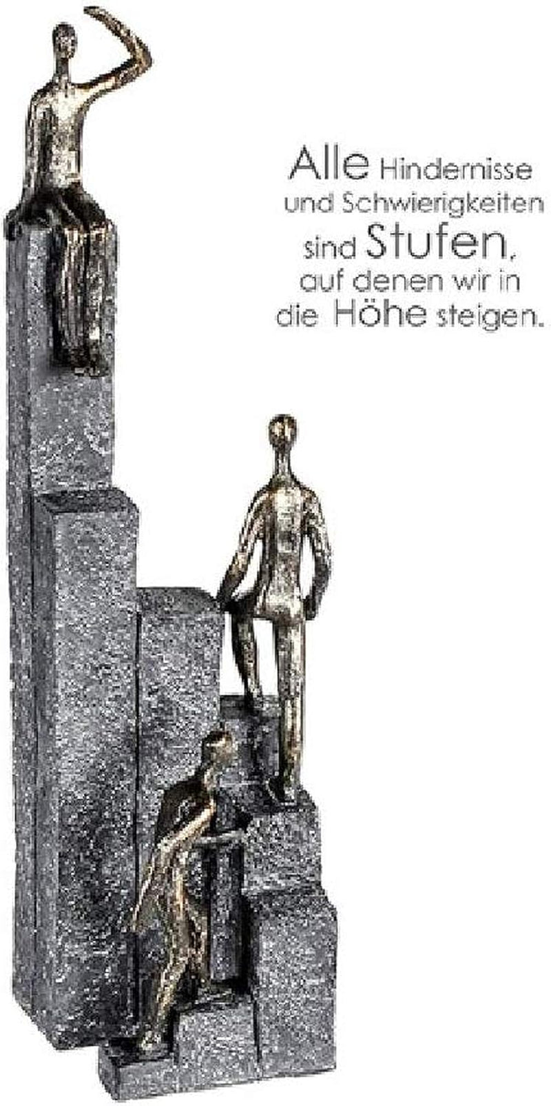 Casablanca - Escultura - Figura decorativa - Momento - Pareja - Poli - bronce coloreado - 27 x 19 cm Estatuillas y esculturas Naty Shop Bronce, gris Alto 39 cm