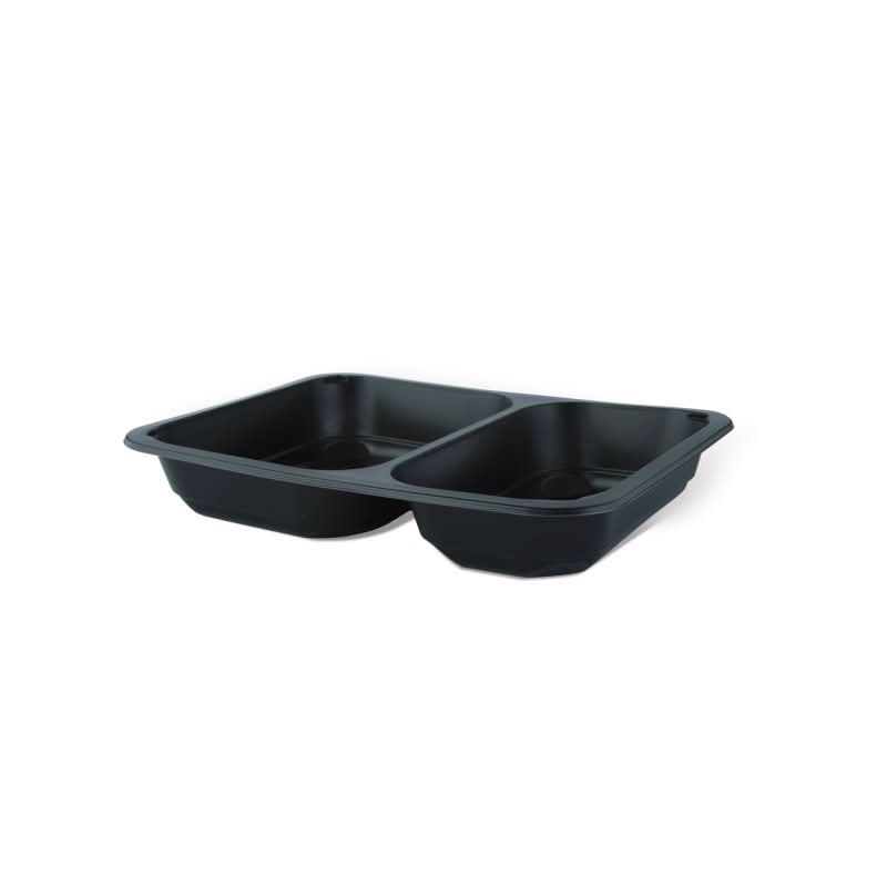 Cazuela Termo 2 compartimentos y Tapa Transparente, Set de 10 piezas Catering Nati Shop