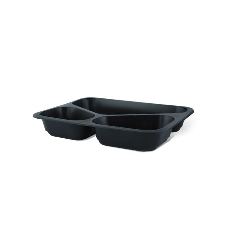 Cazuela Termo 3 compartimentos y Tapa Transparente, Set de 10 piezas Catering Nati Shop