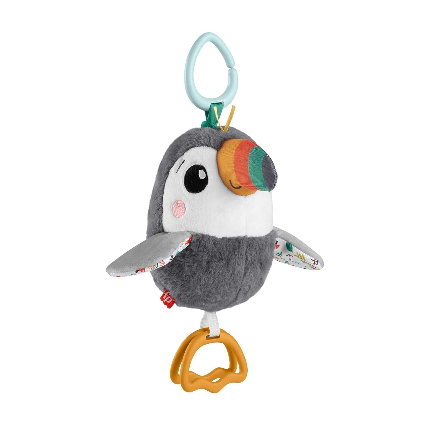 FISHER-PRICE Flap & Go Toucan - Cochecito de peluche que promueve la motricidad fina y las habilidades sensoriales de los recién nacidos desde el nacimiento HNX66 Baby Toys Naty Shop Default Title