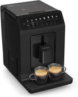 Krups EA897B Evidence ECOdesign Cafetera espresso automática, función automática espresso y capuchino, tecnología Quattro Force, vasos de leche one-touch, 8 presintonías, sistema de leche, 1450W