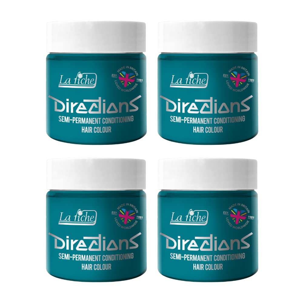 Modo de empleo coloración semipermanente 100 ml caja 4 pack (Pillarbox Red) Naty Shop Tinte para el cabello Turquesa 100 Ml (pack de 4)