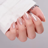 Btartbox Uñas Postizas Cuadradas Cortas Pegamento Baby Boomer En Uñas Postizas Rosa Degradado Blanco Uñas Artificiales Cortas con Pegamento para Uñas 30 Piezas Uñas Postizas Cuadradas