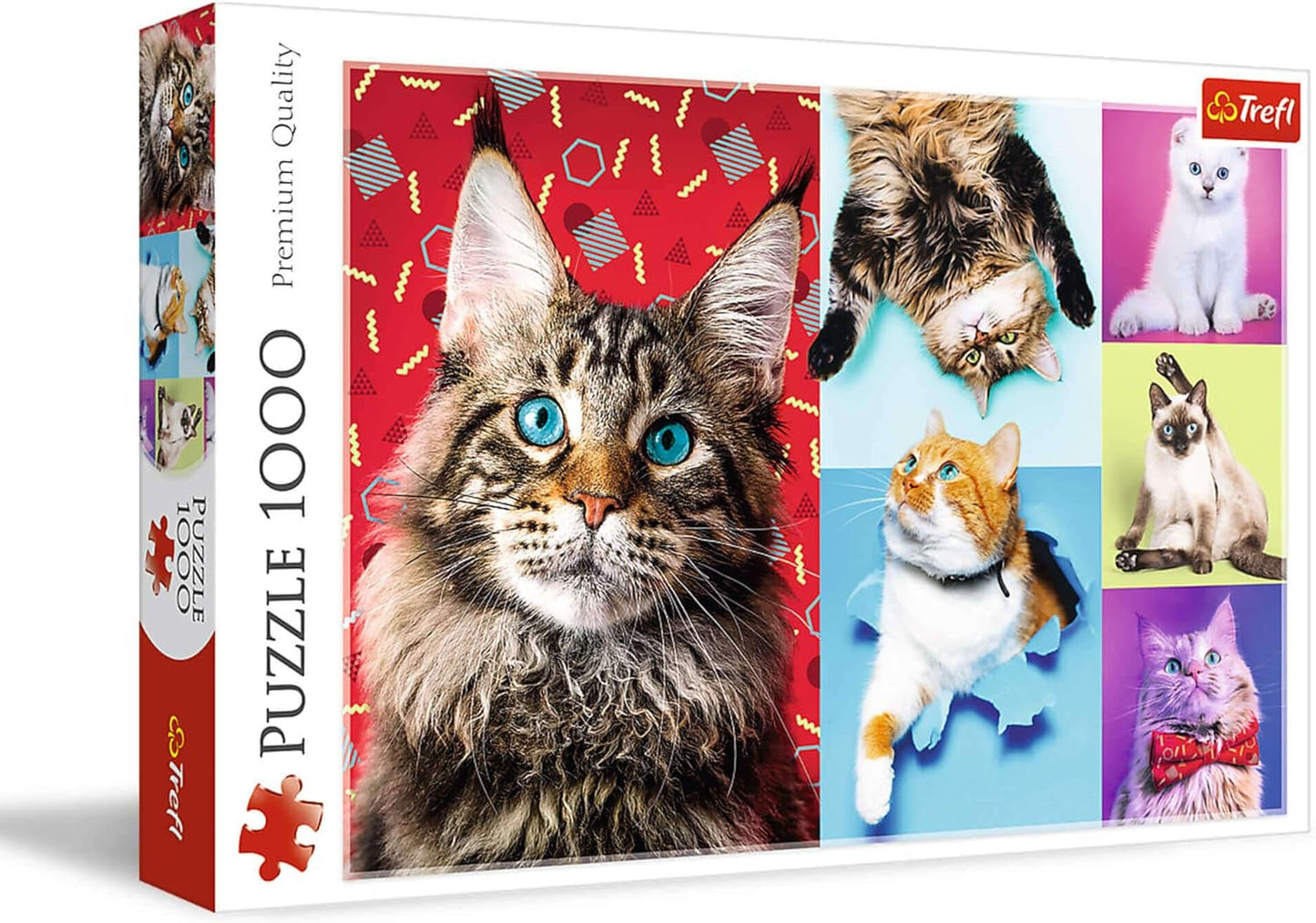 Puzzle - "1000" - Retratos de perros divertidos Puzzle Naty Shop Gatos divertidos