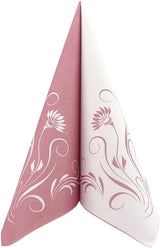Appartina Elegantia Servilletas Airlaid Tipo Tela 40X40 Cm, Servilleta de Boda de Alta Calidad, Servilletas de Boda Tipo Tela Servilletas Desechables para Diversas Ocasiones (Rosa Oscuro)