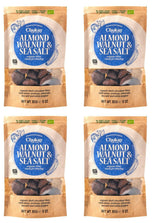 Juego de 4 bocados orgánicos - Almendras con canela/Almendras con canela en chocolate amargo belga/Sin azúcar añadido, sin edulcorantes/VEGANO Y DE COMERCIO JUSTO / 4 x 85 g