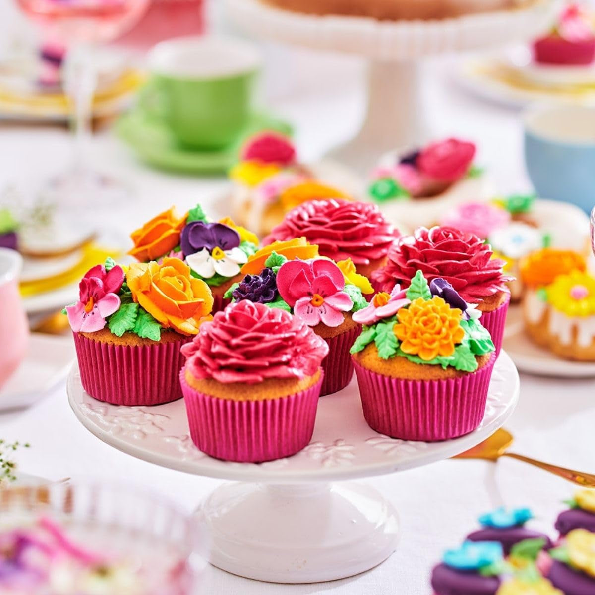Funcakes Mix Para Crema De Mantequilla: Einfach Zu Berübenen, Cremig, Perfekt Zum Dekorieren, Abdecken Und Füllen Von Kuchen, Belag Auf Cupcakes, Halal., 1 Kg Mezcla para hornear y cocinar Naty Shop